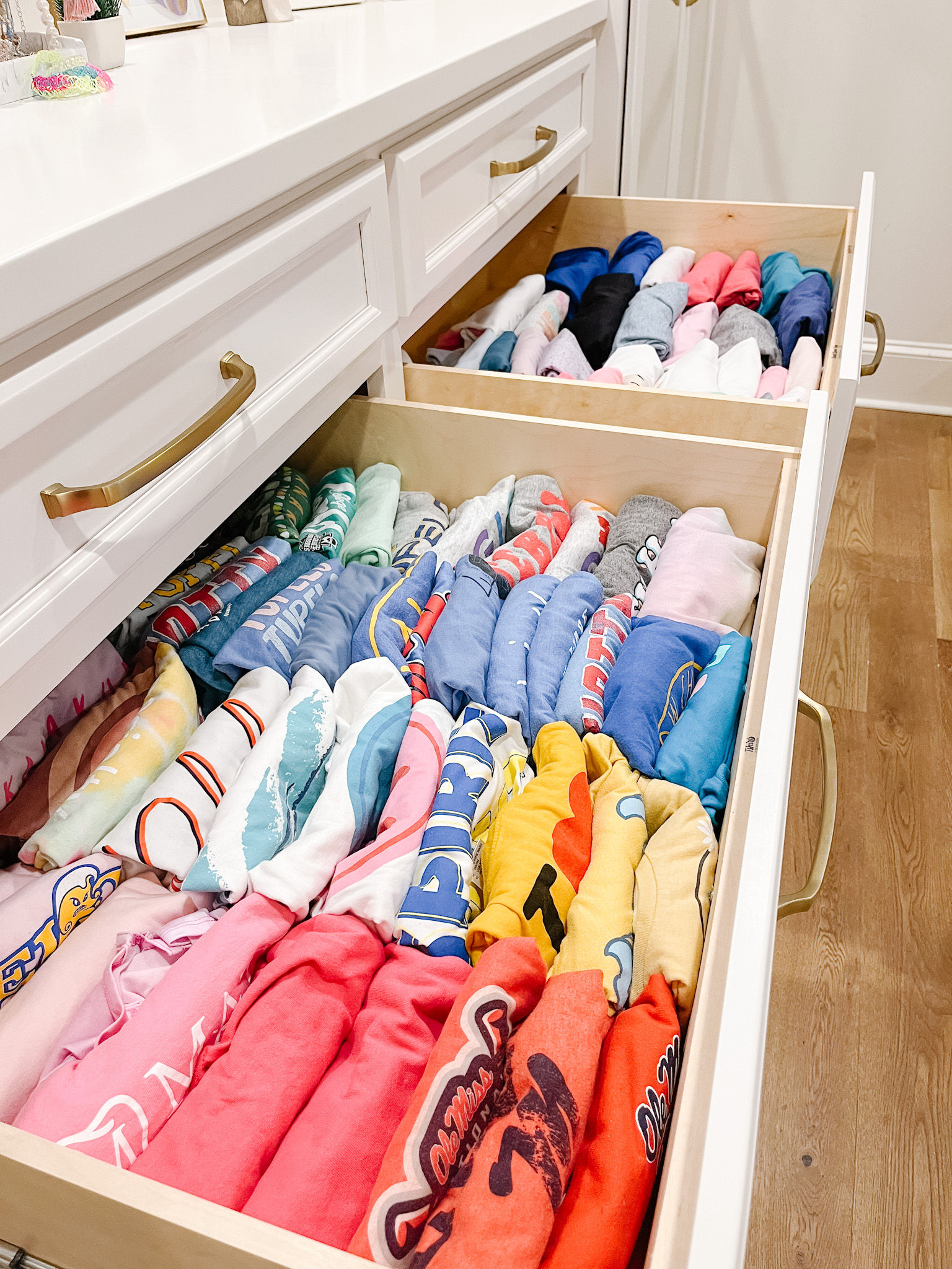 Everyday essentials divided and easy to return